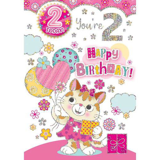 Picture of 2 TODAY BADGE CARD HAPPY BIRTHDAY
